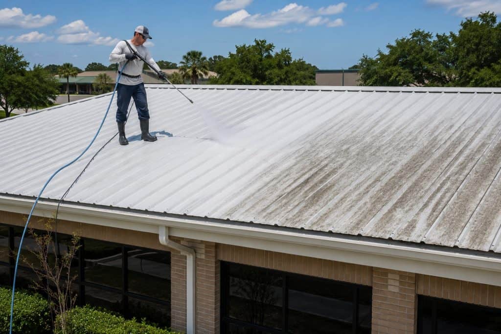 Commercial Roof Cleaning in Raleigh and Cary, NC