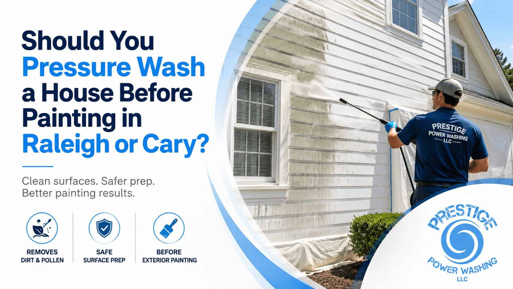 pressure washing before painting