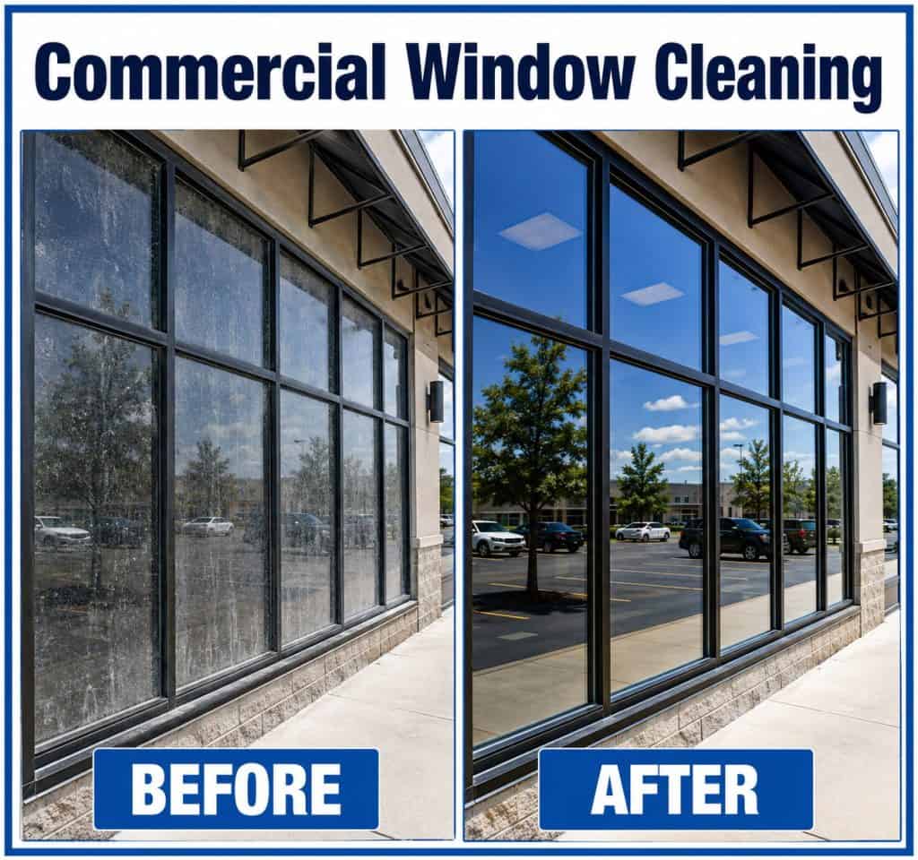 Commercial exterior window cleaning comparison
