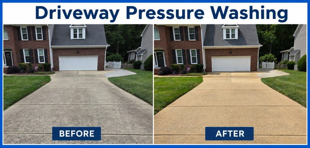 Driveway Pressure Washing