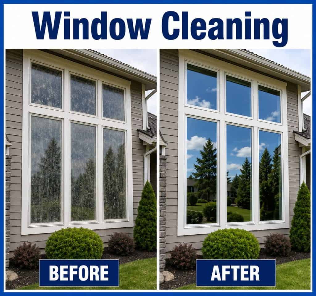 Exterior home window cleaning comparison